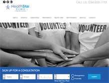 Tablet Screenshot of healthstarclinic.com